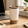 Rivellaro™ Virella Double Wall Ceramic Travel Mug